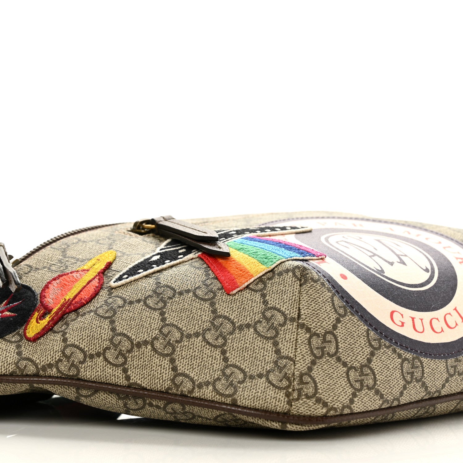Gucci GG Supreme Monogram Courrier Belt Bag Beige New Acero 8 of 10