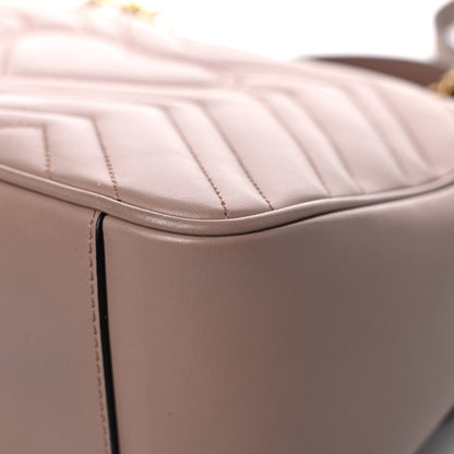 Gucci Calfskin Matelasse Small GG Marmont Top Handle Shoulder Bag Porcelain Rose 11 of 11