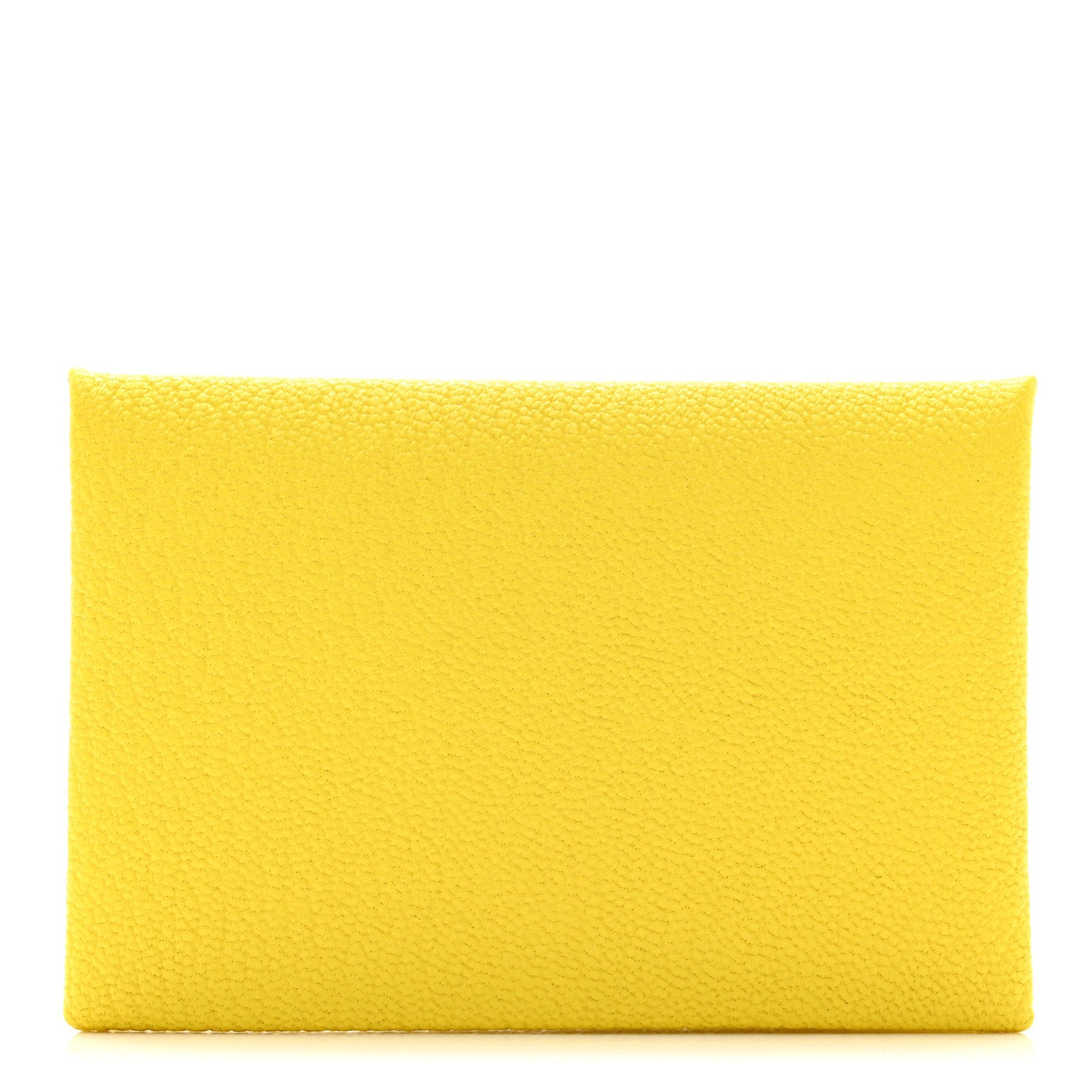 Hermes Chevre Mysore Calvi Card Case Jaune Citron 1 of 8