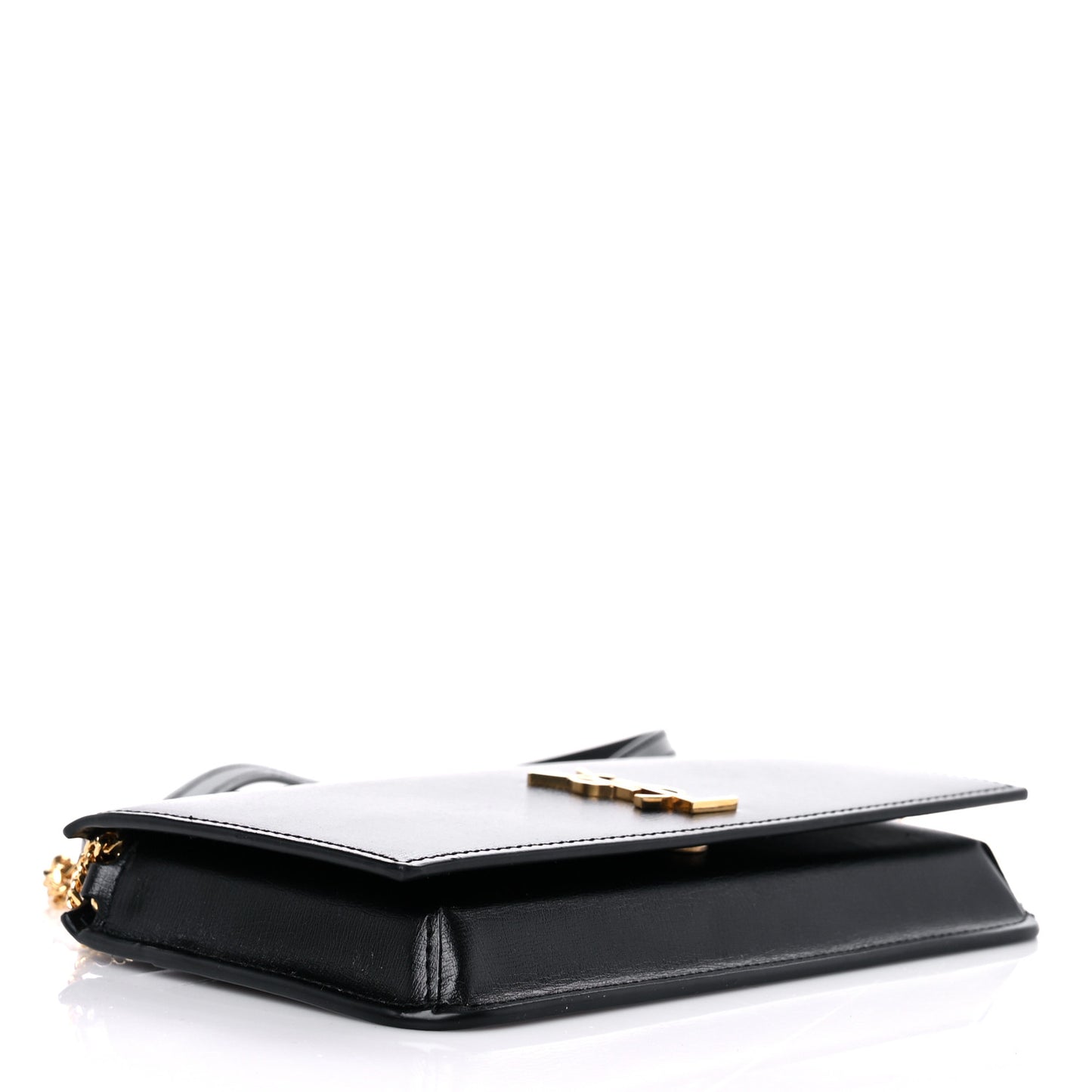 Smooth Calfskin Monogram Phone Holder Crossbody Black