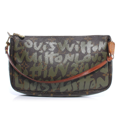 Louis Vuitton Monogram Graffiti Pochette Accessories Kaki 1 of 7