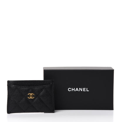 Chanel Caviar Quilted Card Holder Black 9 of 9