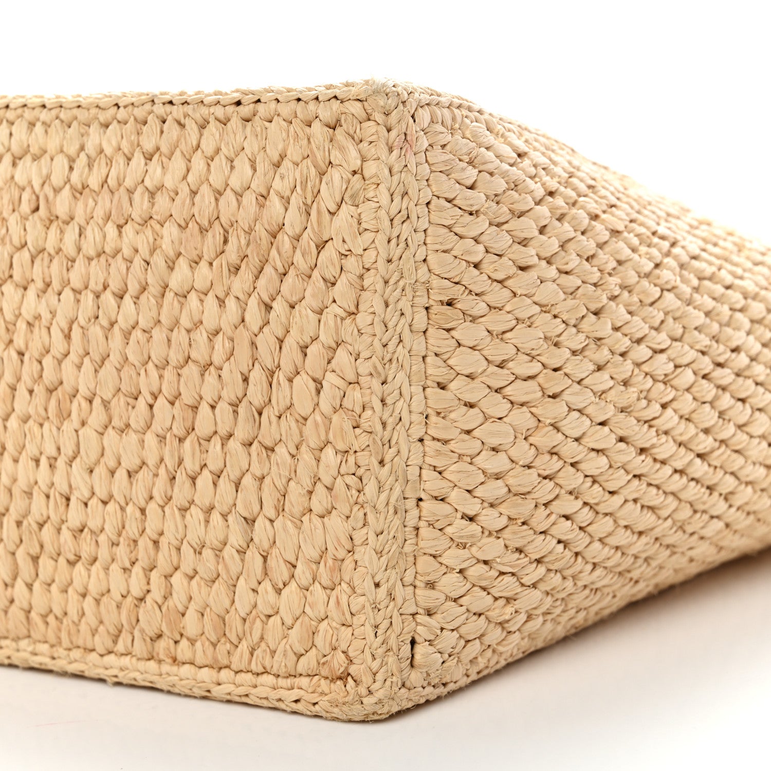 Celine Raffia Calfskin Triomphe Small Cabas Thais Tan 10 of 10