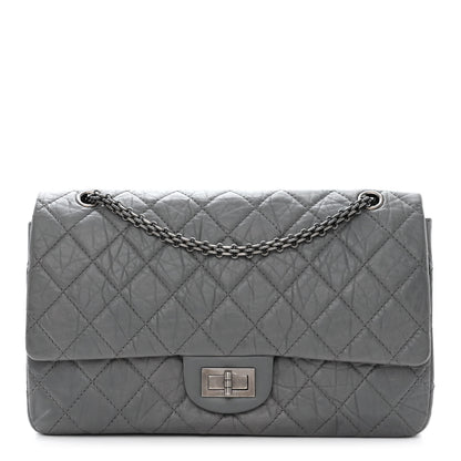 Chanel Aged Calfskin Quilted 2.55 Reissue 227 Flap Grey 1 of 13