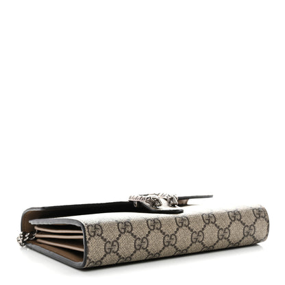 Gucci GG Supreme Monogram Mini Dionysus Chain Wallet Beige Taupe 4 of 11