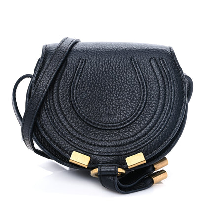 Chloe Calfskin Mini Marcie Round Crossbody Bag Black 1 of 8