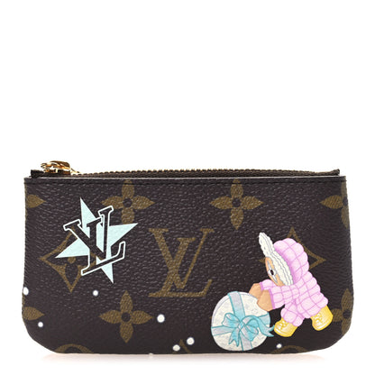 Louis Vuitton Monogram 2025 Christmas Animation Key Pouch Azur Frost 1 of 10