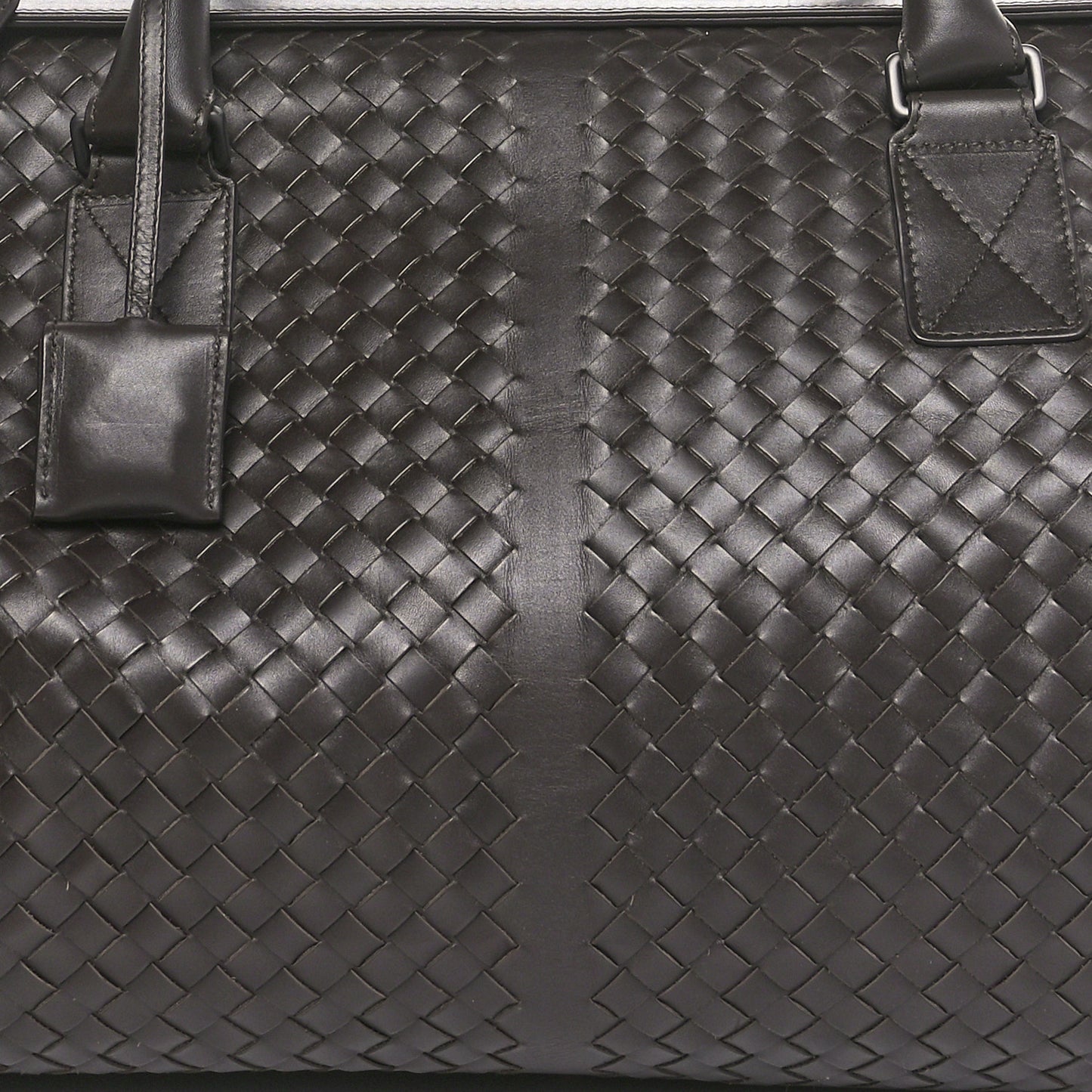 Nappa Intrecciato VN Large Duffel Ebano