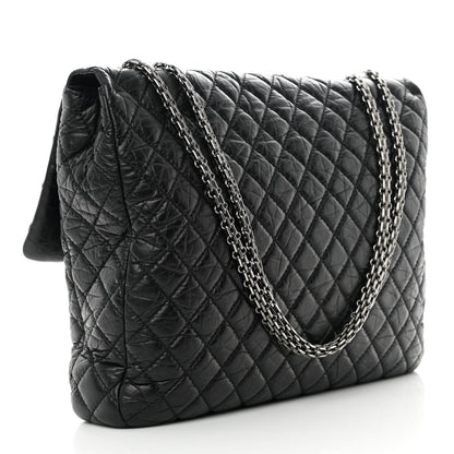 Chanel Aged Calfskin Reissue XL Maxi Flap Black 3 of 15
