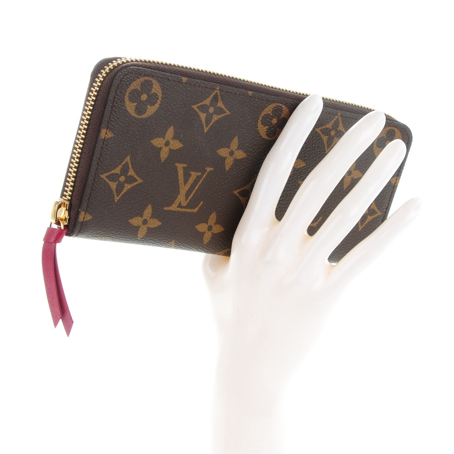 Monogram Clemence Wallet Fuchsia