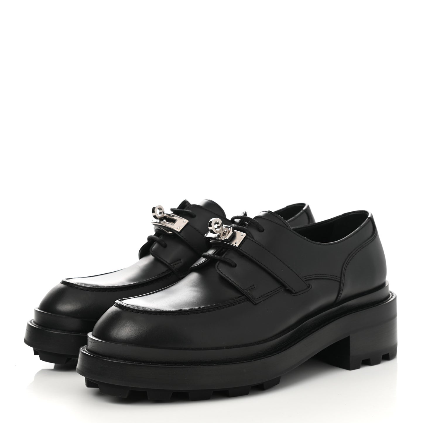 Glossed Calfskin First Oxford 37.5 Black