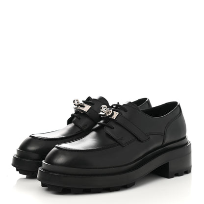 Hermes Glossed Calfskin First Oxford 37.5 Black 3 of 9