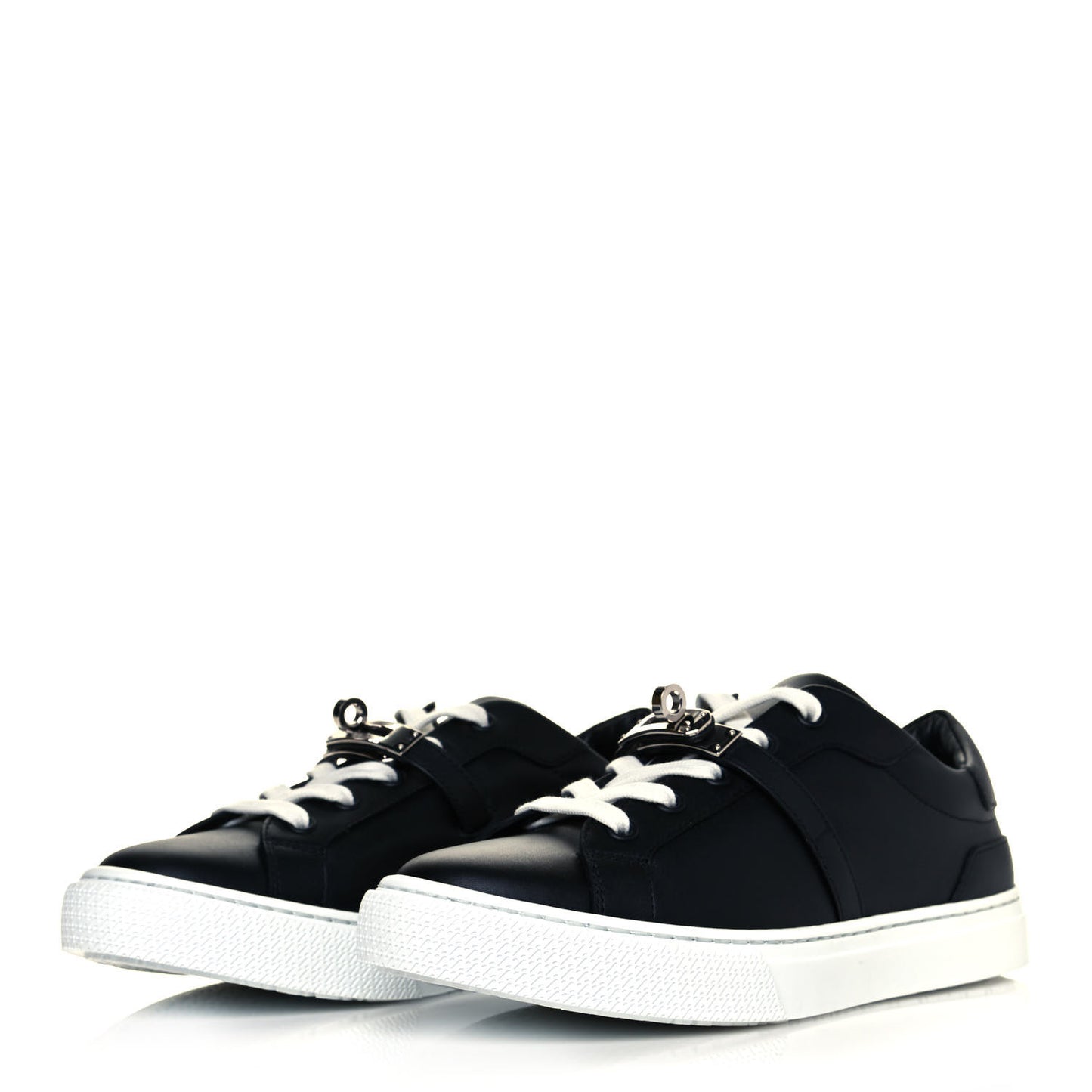 Calfskin Day Sneakers 36.5 Black