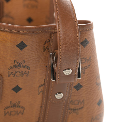 MCM Visetos Shopping Tote Cognac 18 of 18
