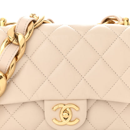 Chanel Lambskin Quilted Small CC Funky Town Flap Beige 8 of 11