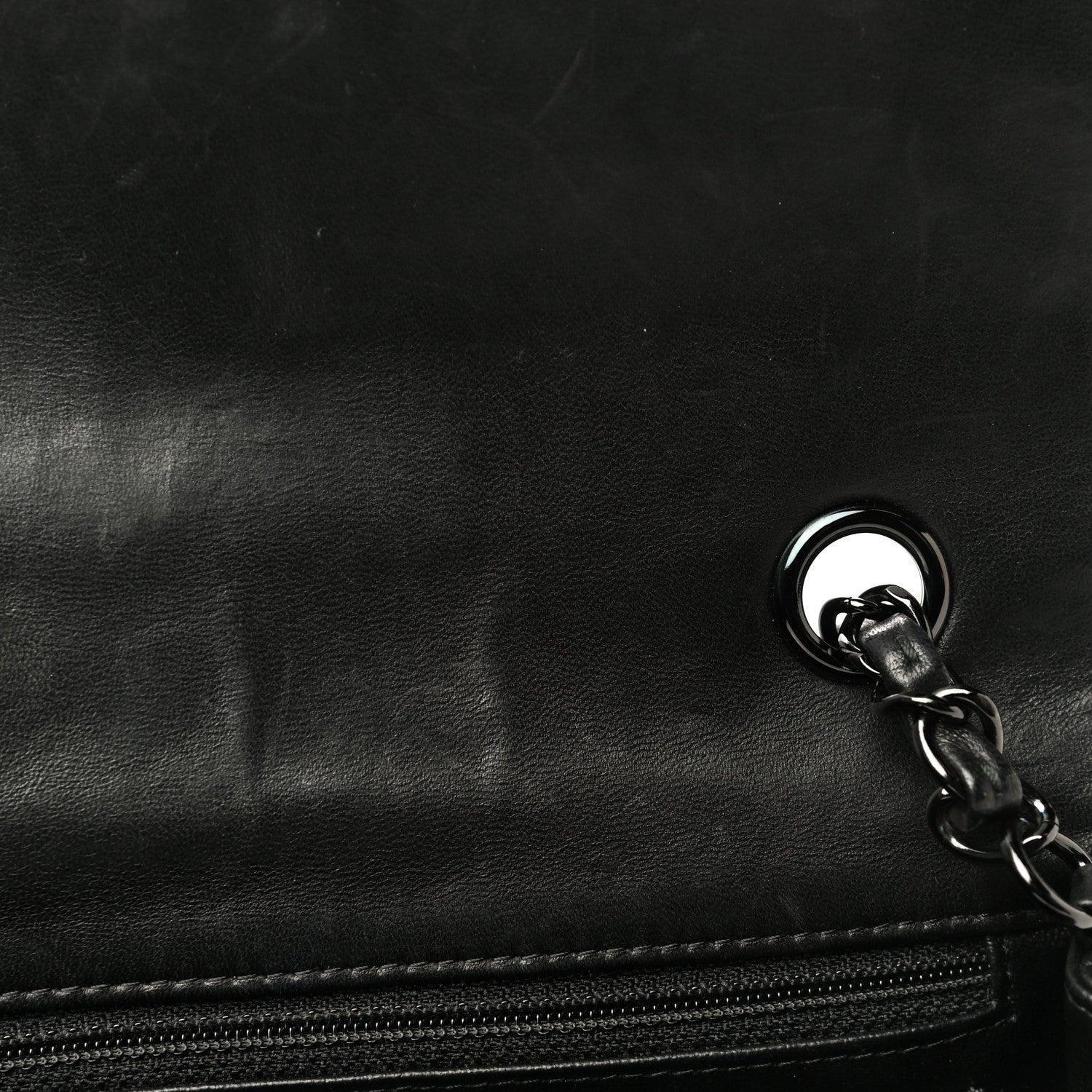 Chanel Lambskin Chevron Quilted Mini Rectangular Flap So Black 16 of 29