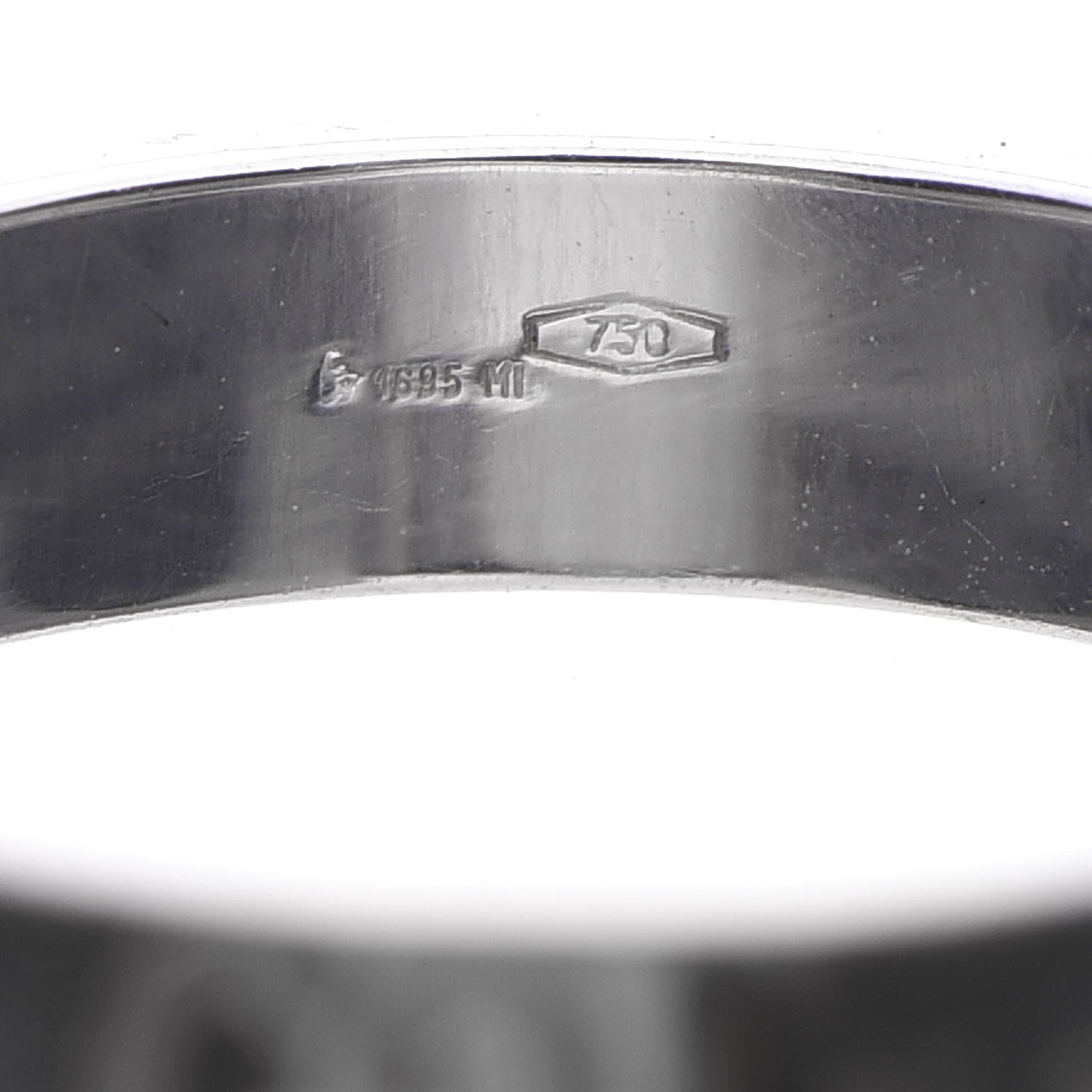 Gucci 18K White Gold 4mm Icon Thin Band Ring 52 6 4 of 4