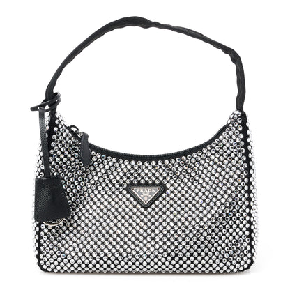 Prada Satin Crystal Mini Re-Edition 2000 Bag Cristal 1 of 12