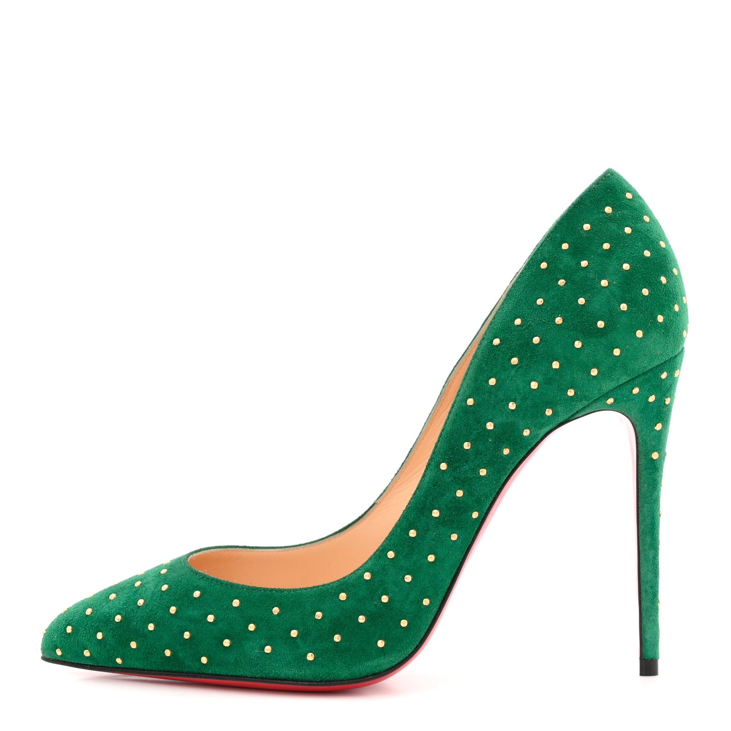 Suede Pigalle Follies Plume 100 Pumps 36.5 Canopee Antique Gold