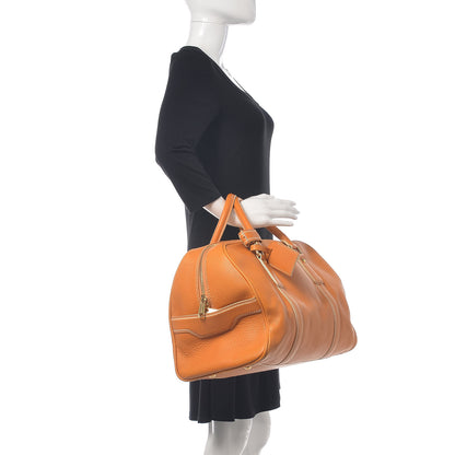 Louis Vuitton Tobago Calfskin Carryall Yellow 2 of 13