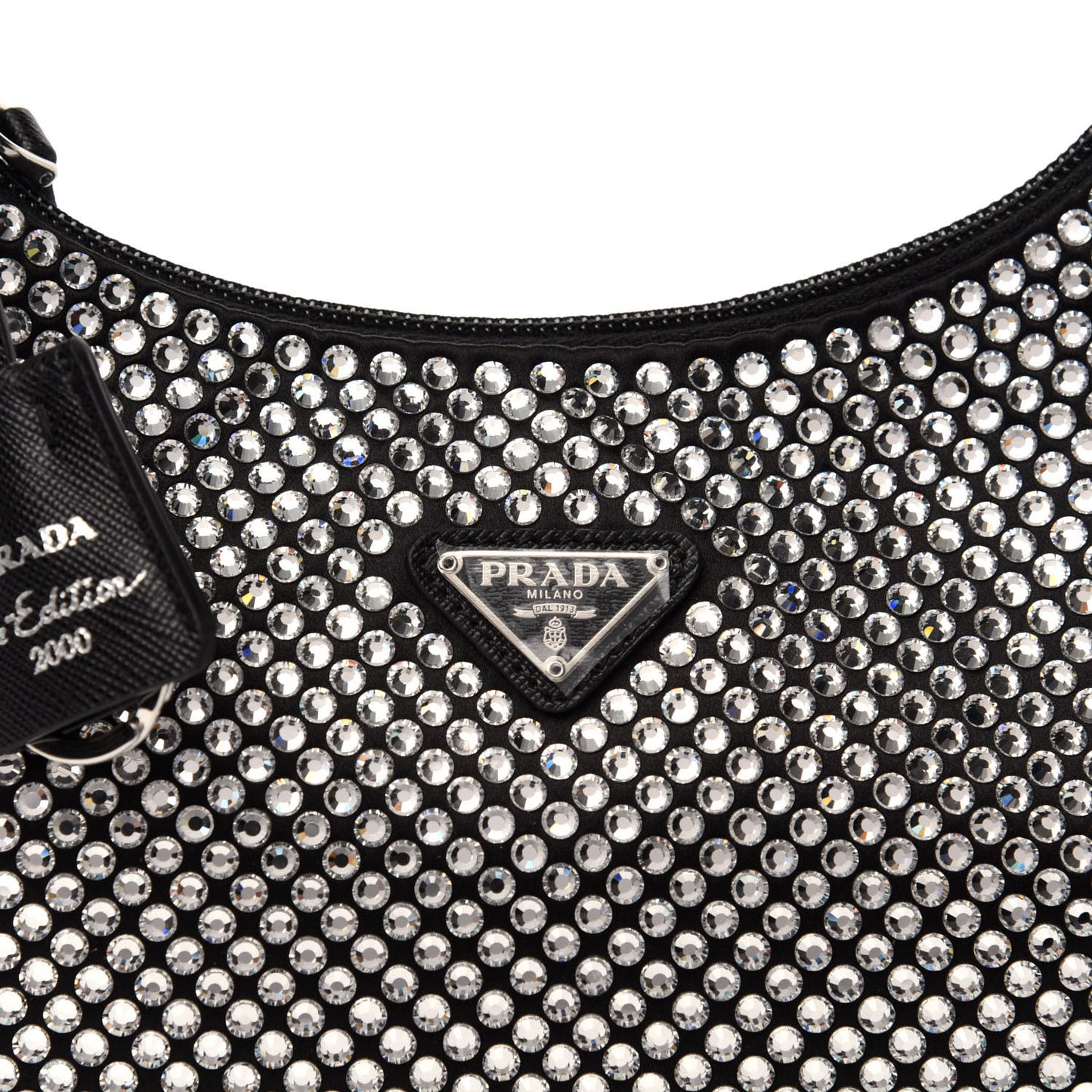 Satin Crystal Mini Re-Edition 2000 Bag Cristal