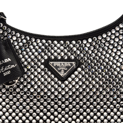 Prada Satin Crystal Mini Re-Edition 2000 Bag Cristal 10 of 11
