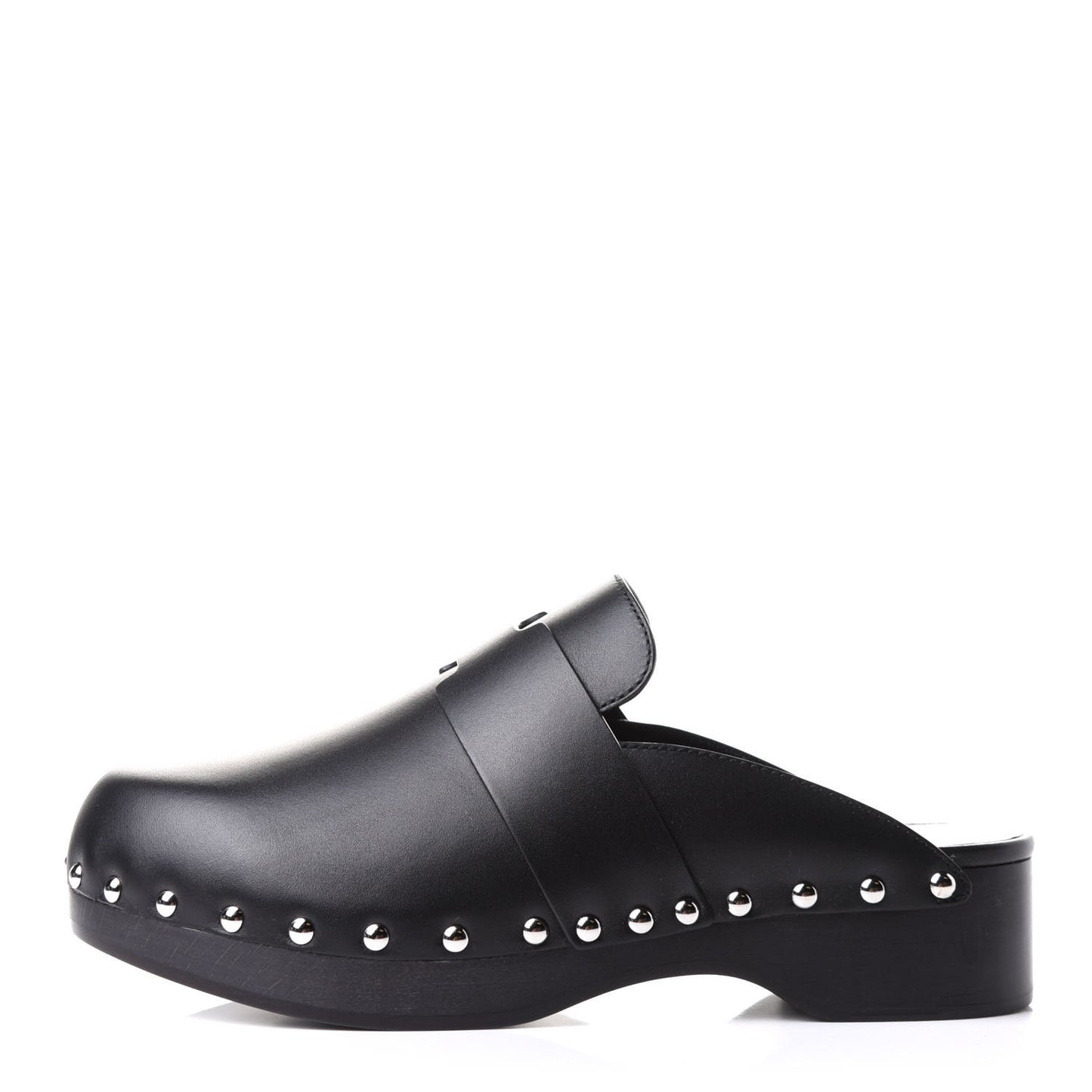 Calfskin Calya Mules 37 Black