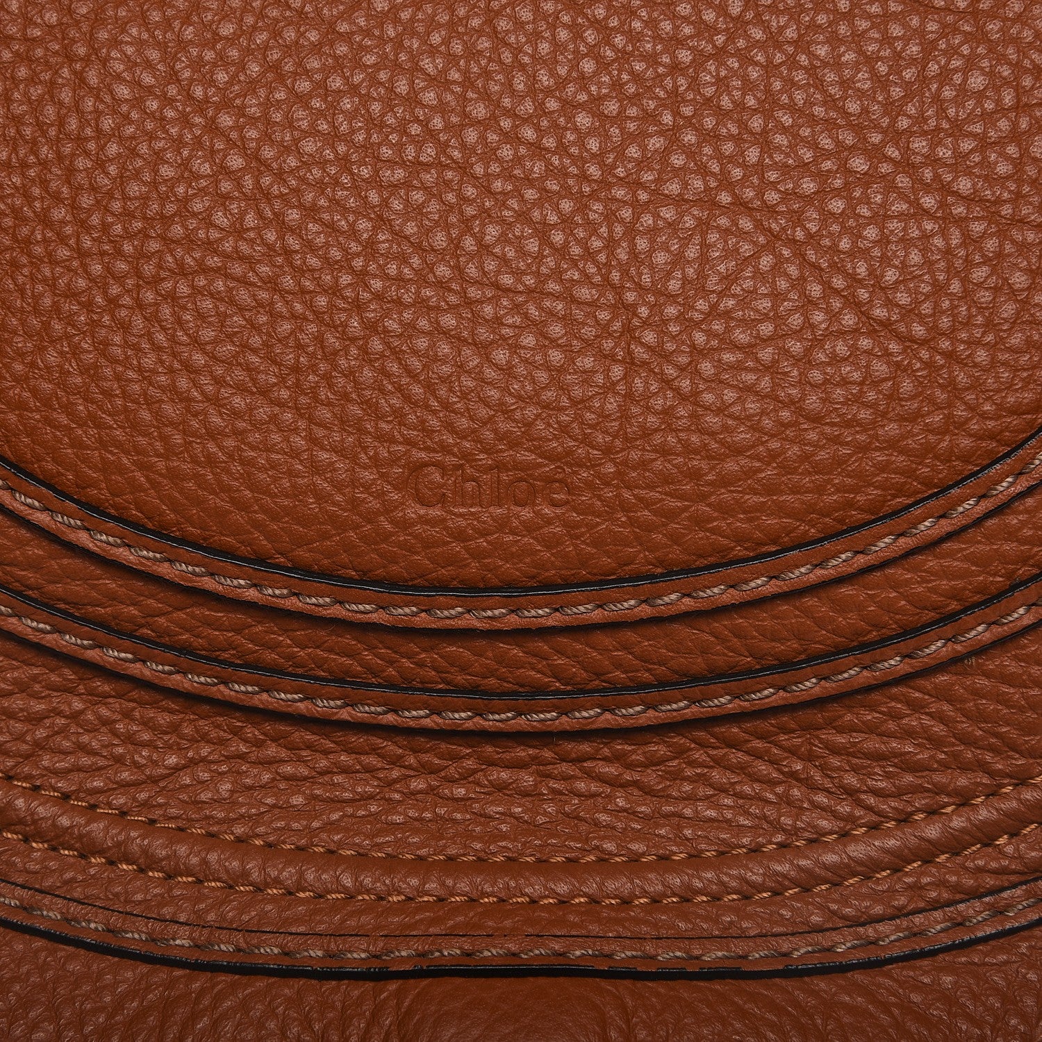 Chloe Calfskin Medium Marcie Round Crossbody Bag Tan 7 of 7
