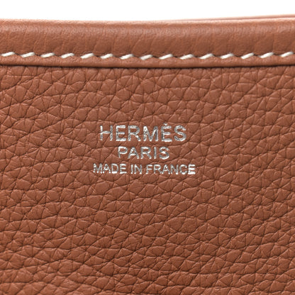Hermes Taurillon Clemence Evelyne III PM Gold 8 of 9