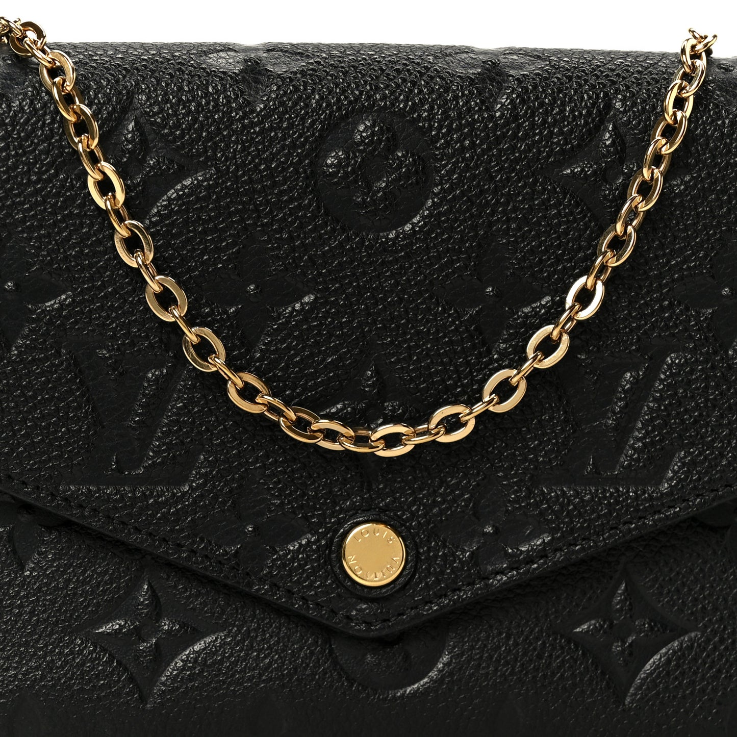 Empreinte Pochette Felicie Chain Wallet Black
