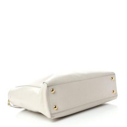 Prada Saffiano Lux Double Handle Shopping Tote Talco 4 of 14