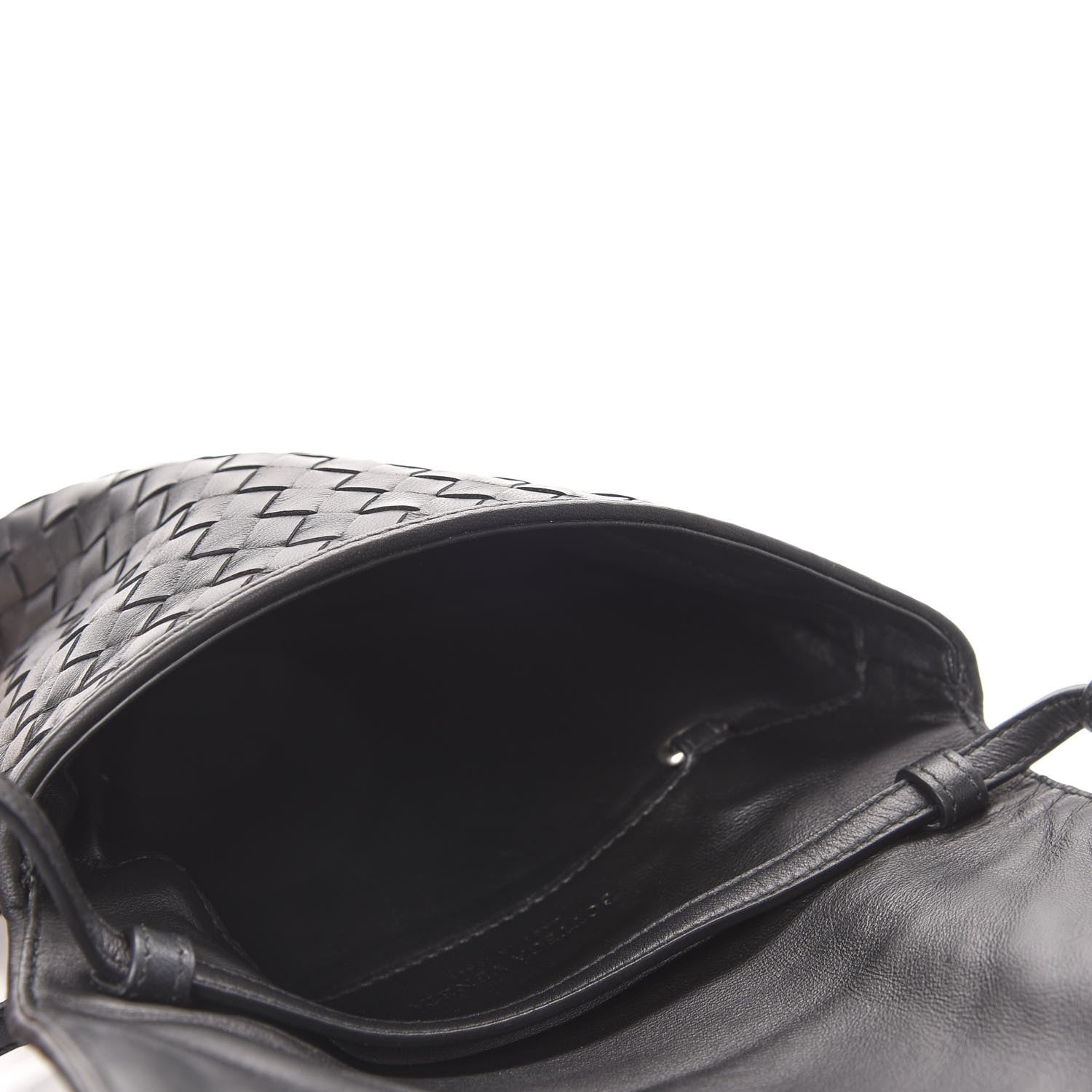 Bottega Veneta Nappa Intrecciato Flap Crossbody Black 5 of 9
