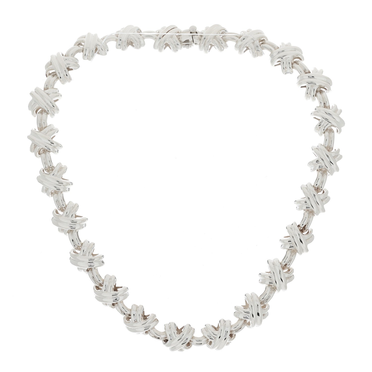Tiffany Sterling Silver Signature X Necklace 2 of 4