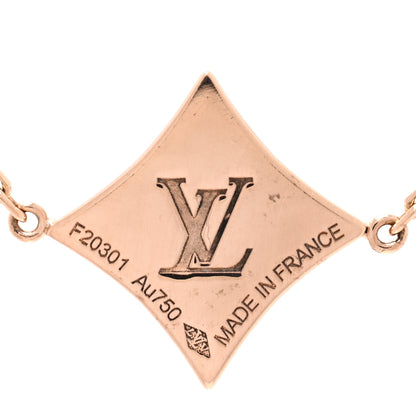 Louis Vuitton 18K Pink Gold Diamond Pink Mother of Pearl Color Blossom BB Star Bracelet 3 of 3