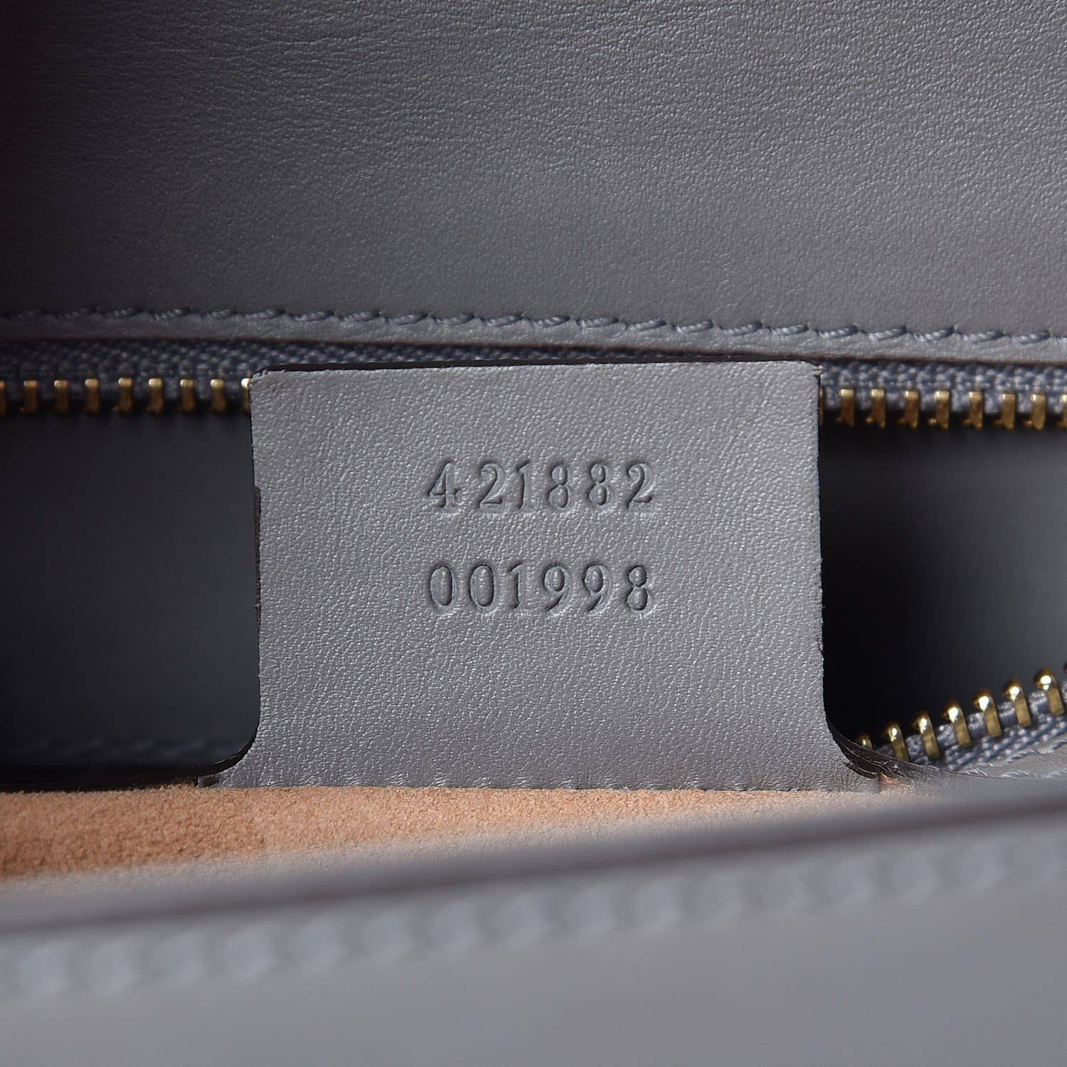 Gucci Calfskin Small Sylvie Shoulder Bag Deep Grey 7 of 9