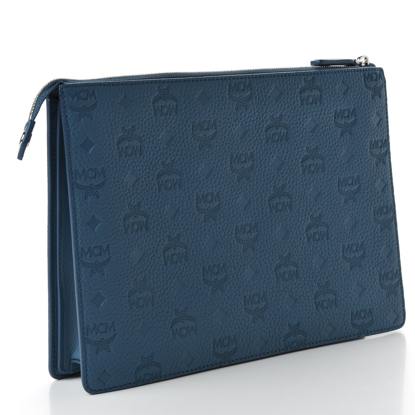 Calfskin Ottomar Monogram Medium Tivitat Document Holder Blue