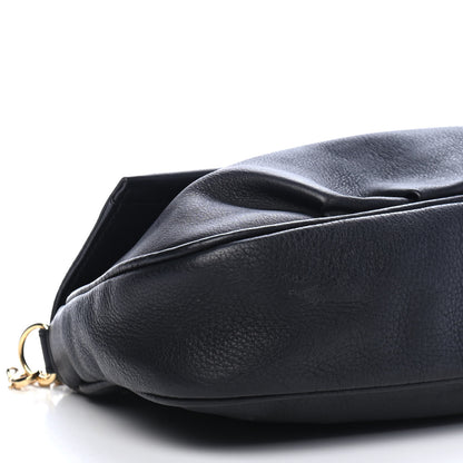 Fendi Vitello Flamingo Enamel Fendista Pouchette Crossbody Black 8 of 10