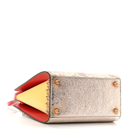 Christian Louboutin Watersnake Fiorispec Small Paloma Silver Multicolor 3 of 10