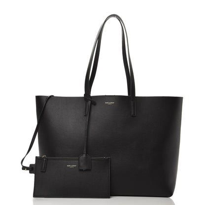 Saint Laurent Calfskin Large Shopping Tote Black 3 of 7