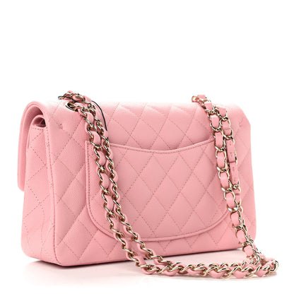Chanel Caviar Quilted Small Double Flap Pink 2 of 8