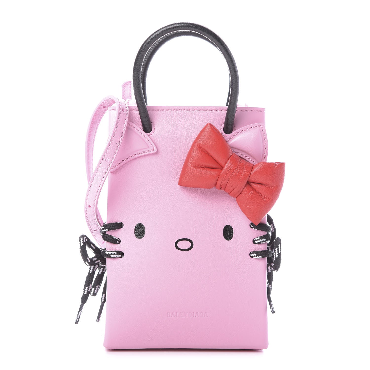 Balenciaga Calfskin Hello Kitty Phone Holder Bag Pink 1 of 11