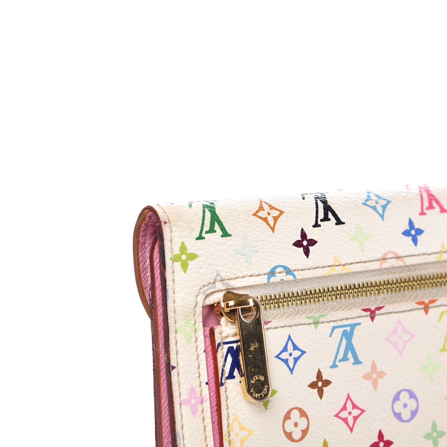 Monogram Multicolor Eugenie Wallet White Litchi