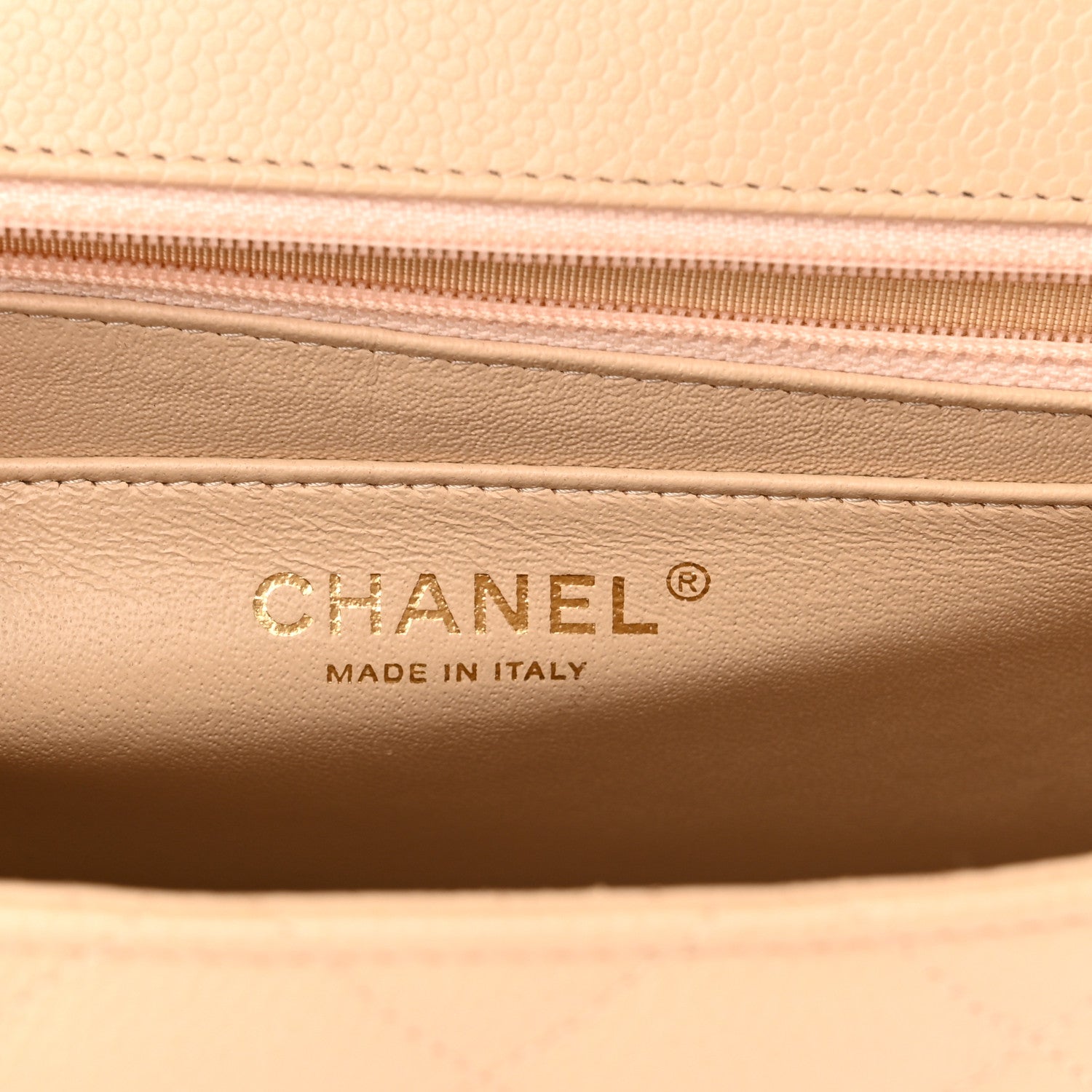 Chanel Caviar Quilted Jumbo Single Flap Beige 6 of 12