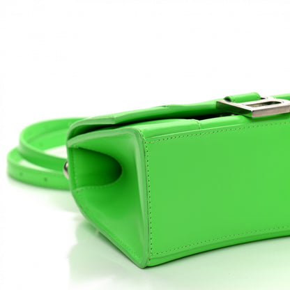 Balenciaga Shiny Box Calfskin Hourglass Top Handle Bag XS Fluo Green 10 of 15