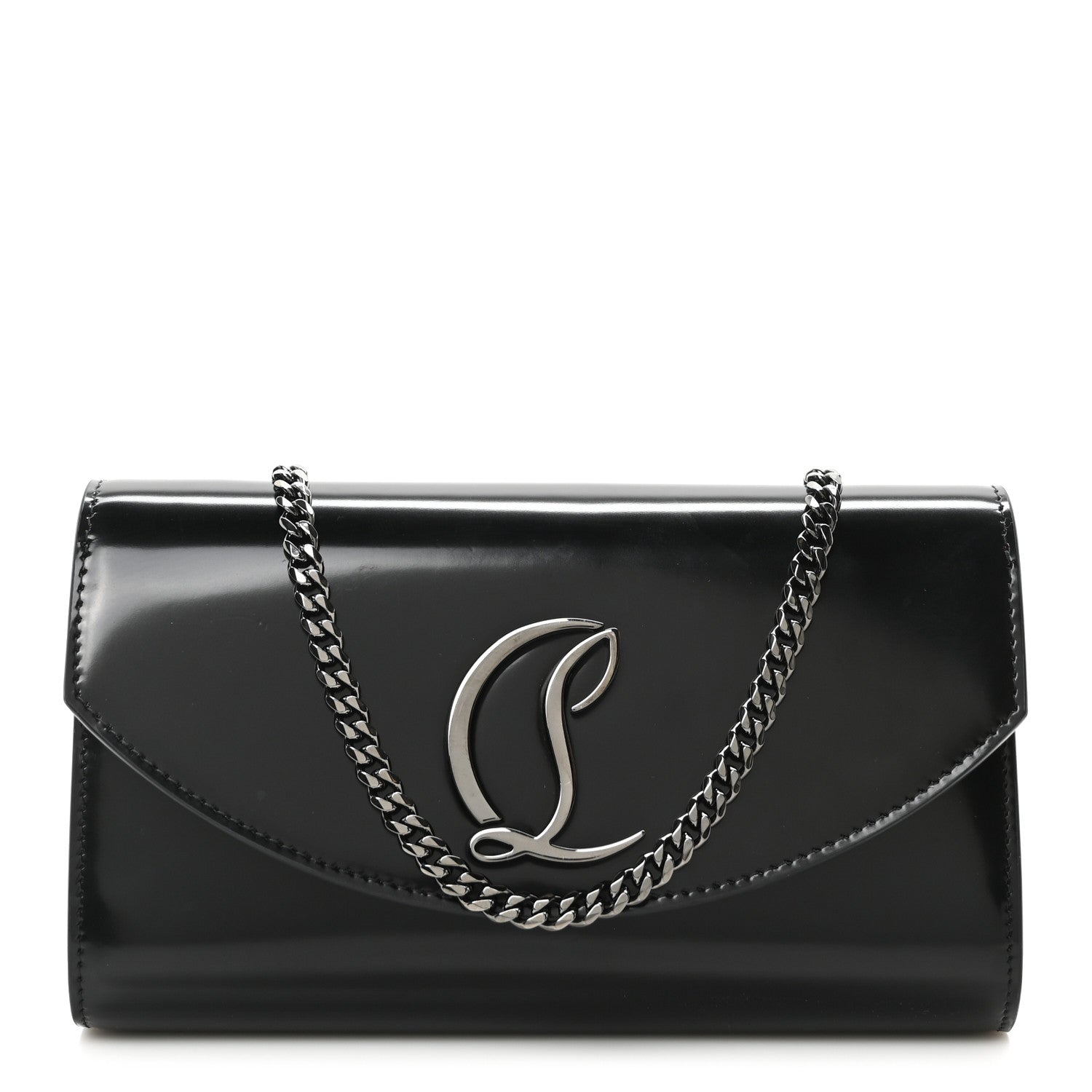 Christian Louboutin Abrasivato Loubi54 Crossbody Clutch Black 1 of 10