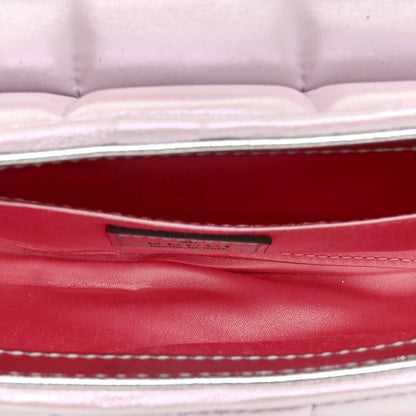 Gucci Iridescent Nappa Vertical Matelasse Medium Maxi Horsebit Chain Shoulder Bag Escape Pink 5 of 11