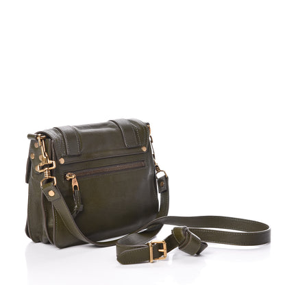 Proenza Schouler Lambskin PS1 Mini Pouch Messenger Bag Military 4 of 9