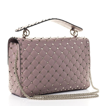 Valentino Garavani Nappa Large Rockstud Spike Shoulder Bag Poudre 2 of 4