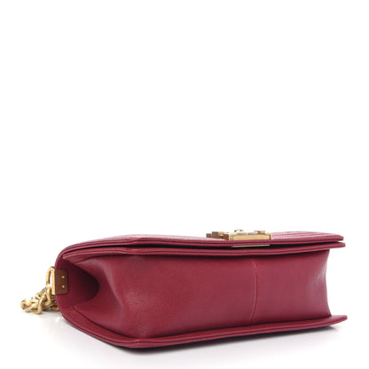 Chanel Caviar Quilted Medium Boy Flap Red 4 of 10