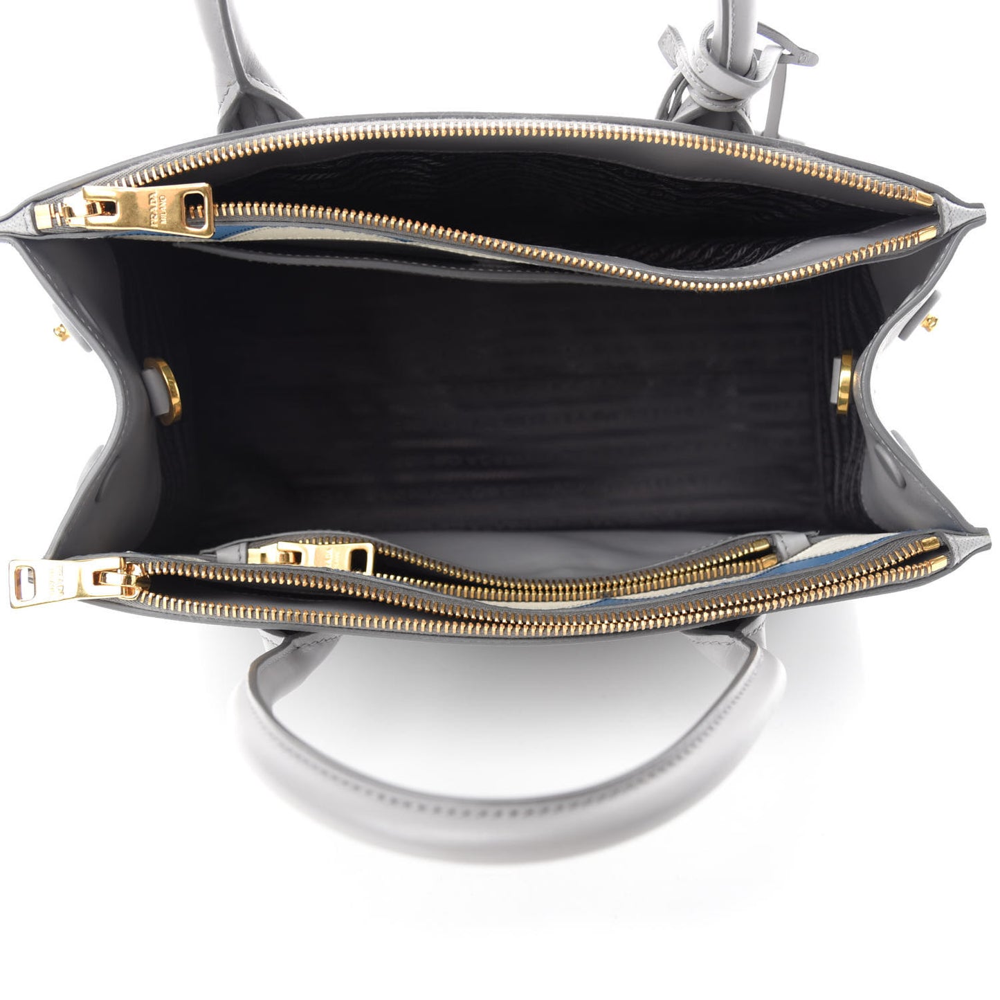 Saffiano City Calfskin Greche Paradigme Bag Nube Mare